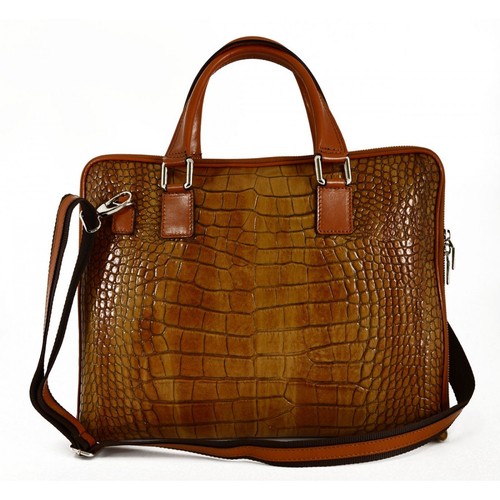 Cartable cuir véritable - en,