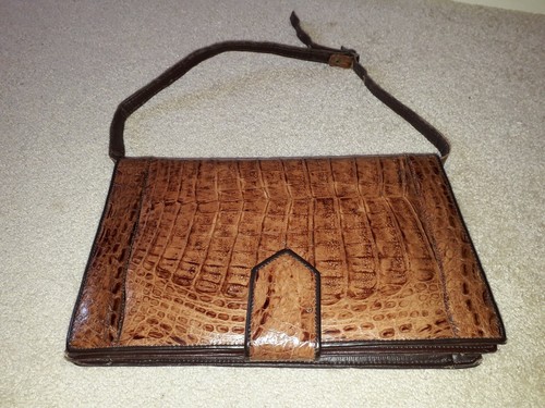 Sac main cuir crocodile - a, en