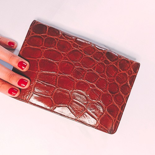 Pochette art déco peau de - pochette,
