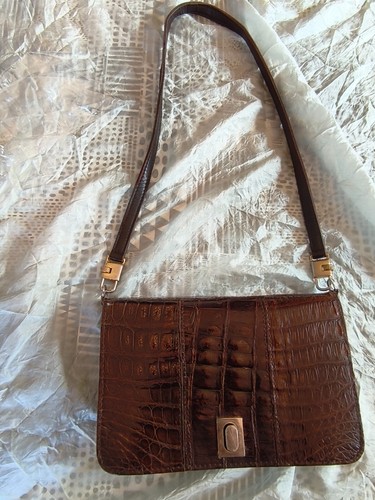 Sac pochette crocodile - sac, en