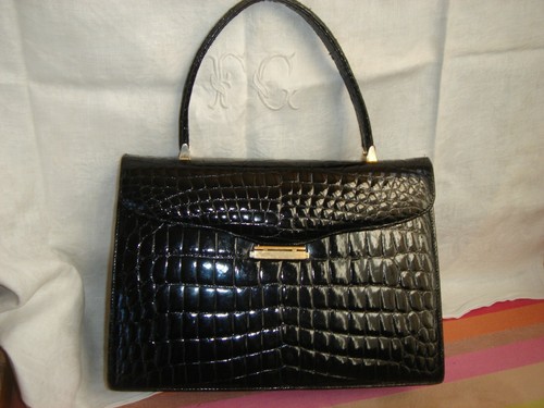 Splendide sac noir - ,, crocodile
